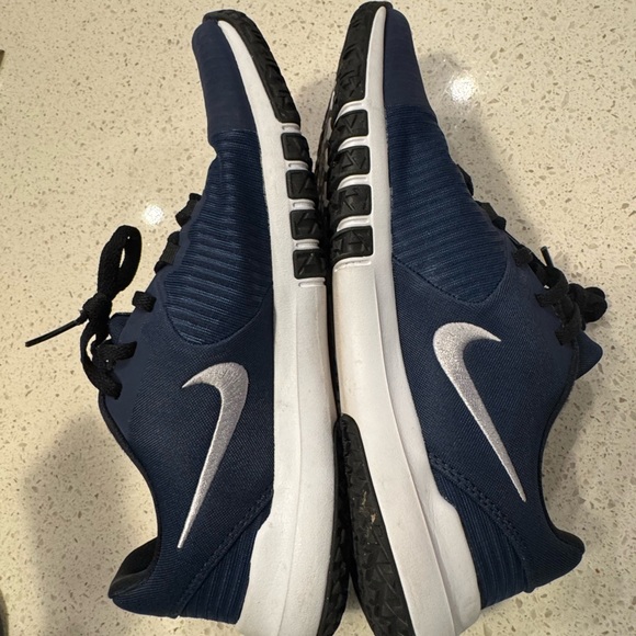 Nike Flex Control 4 Athletic Running Sneakers Size 9 Mens Midnight Navy Black - Picture 3 of 9